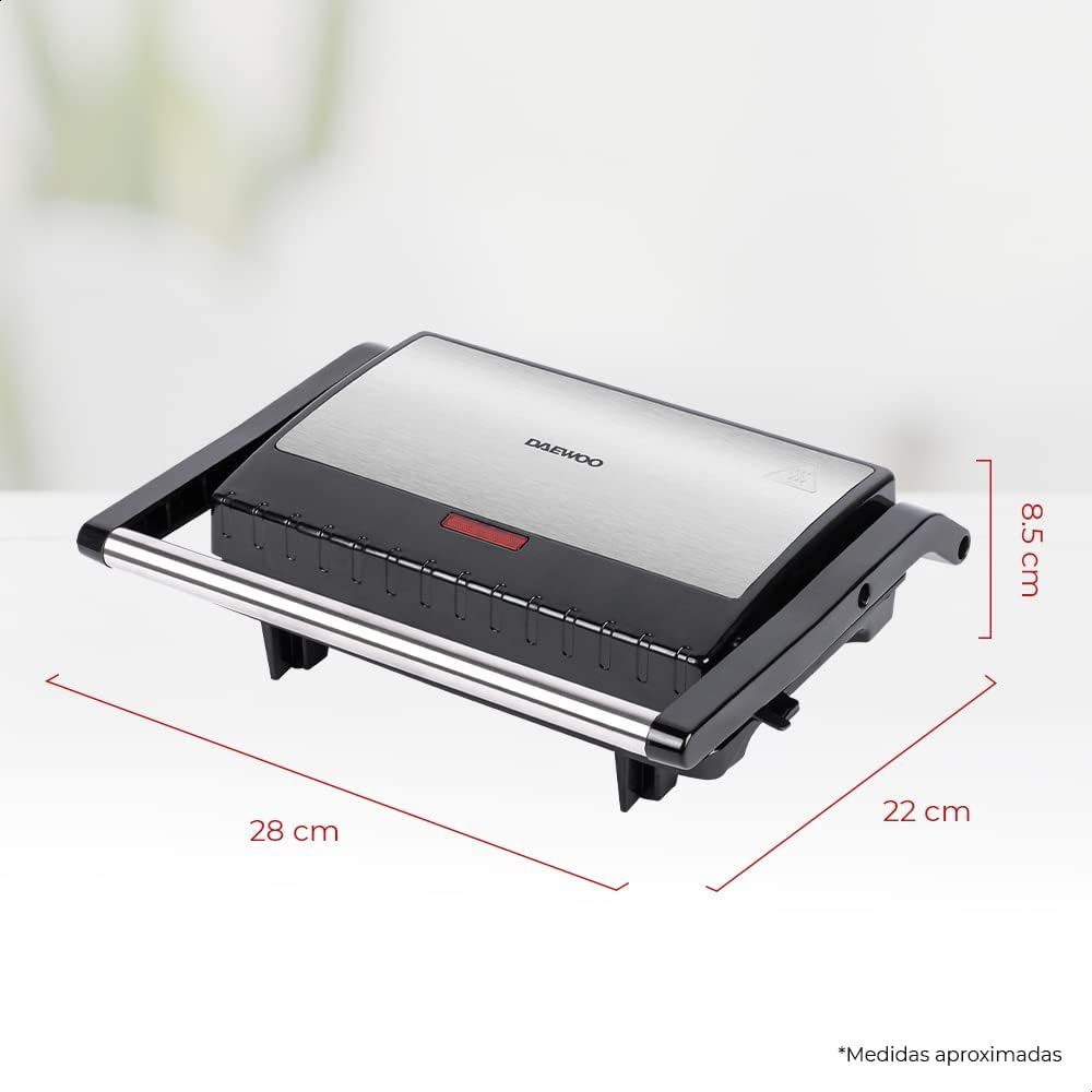 Plancha Panini Daewoo DHG-2673 Antiadherente 750 W_7 Plancha Panini Daewoo DHG-2673 Antiadherente 750 W_7