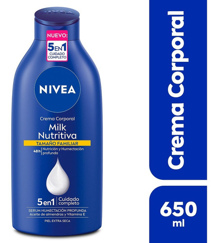Crema corporal NIVEA Milk Nutritiva piel extra seca 650ml TEST NO COMPRAR_0 Crema corporal NIVEA Milk Nutritiva piel extra seca 650ml TEST NO COMPRAR_0